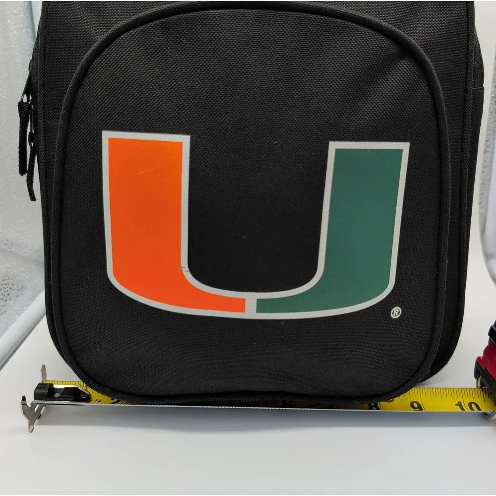 University of Miami Mini Backpack UM Hurricanes Black Logo 12